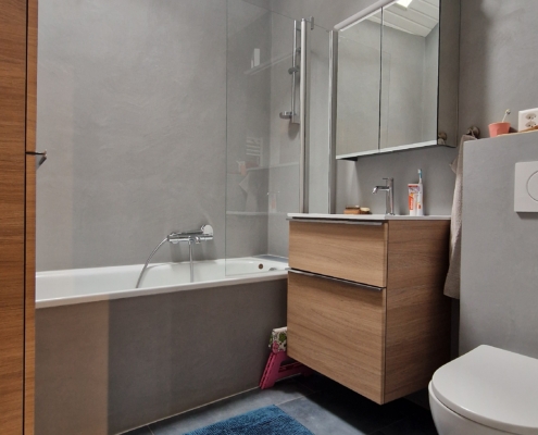 Béton ciré salle de bain