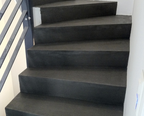Béton ciré escalier Béton ciré escalier